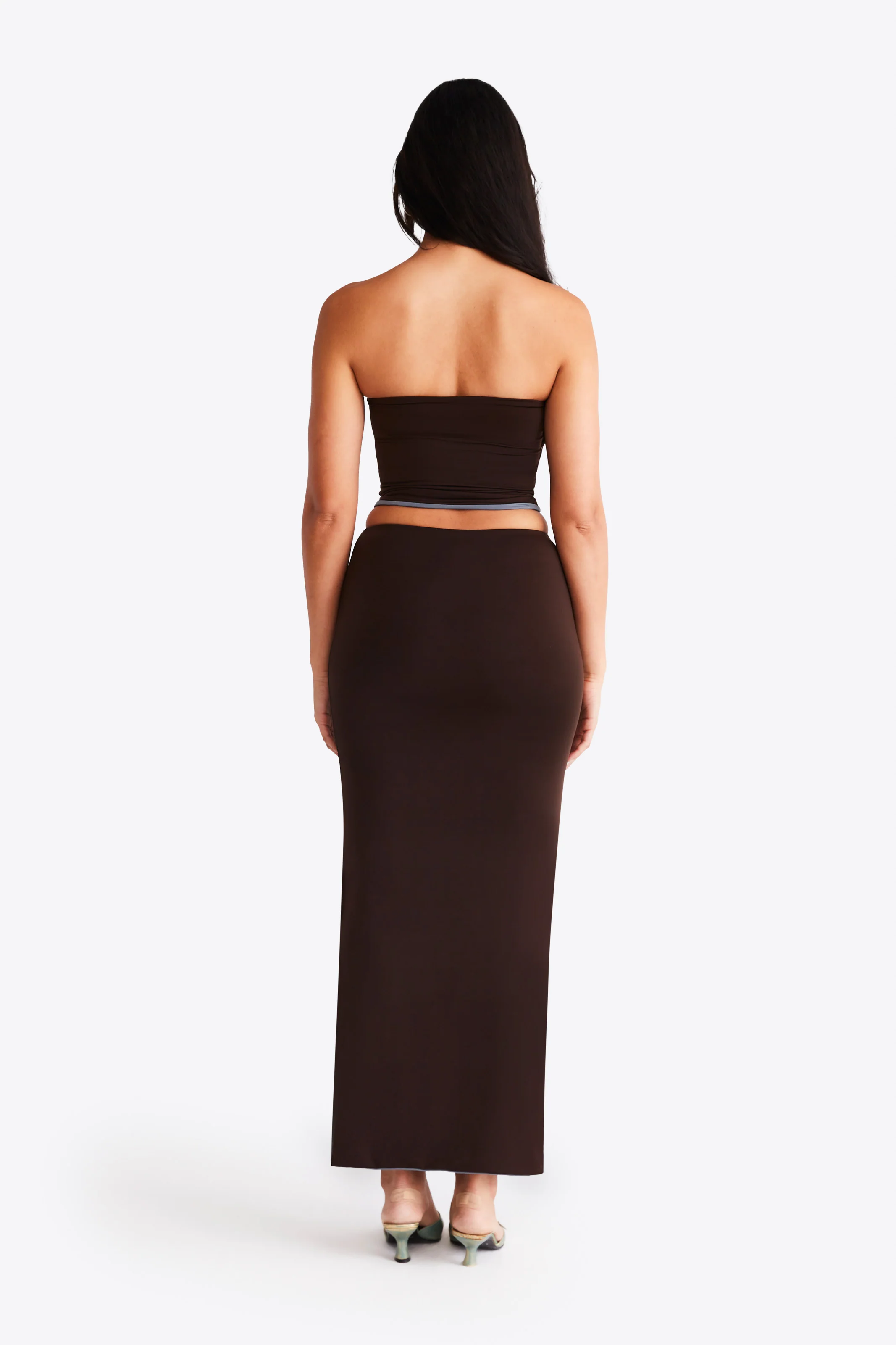 Nova Skirt - Brown and Slate - Image 5